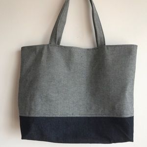Denim Tote in Dual Tone